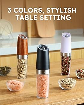 Amazon.com: Sangcon Gravity Electric Salt and Pepper Grinder